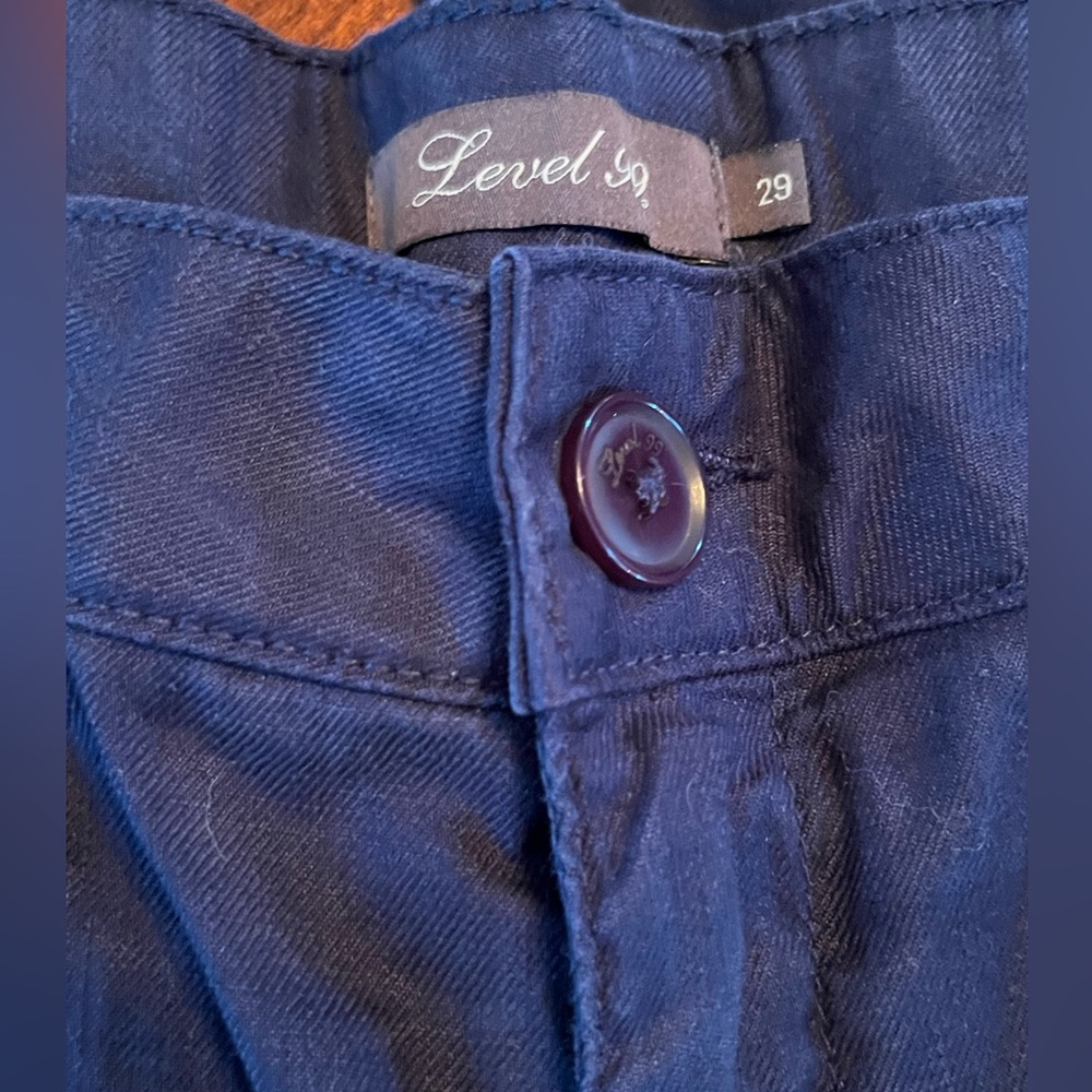 Anthropologie Level 99 Dark Blue Chinos - Picture 3 of 7